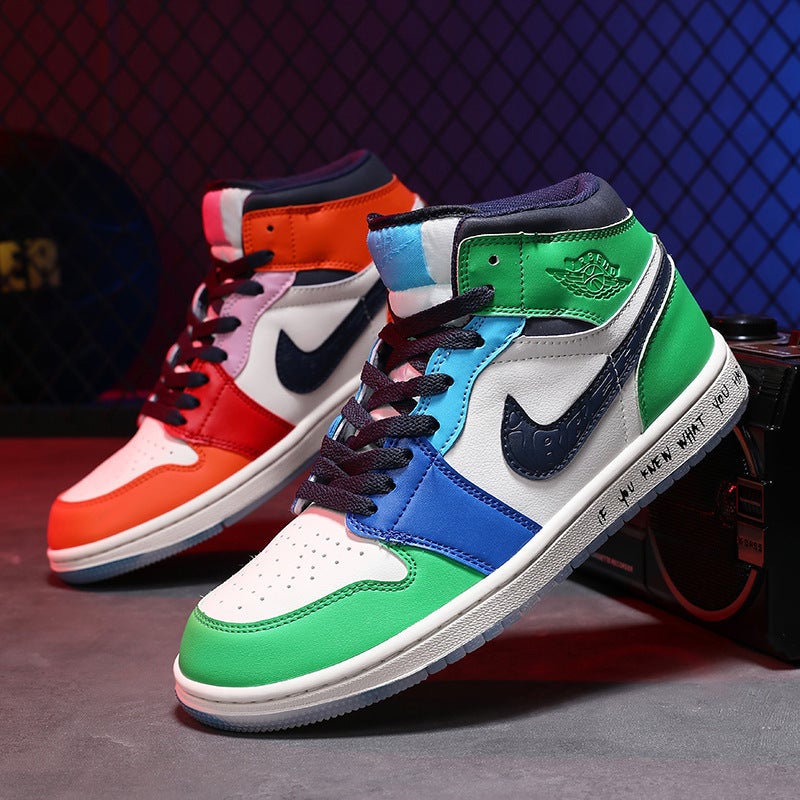 Putian Aj Men'S Shoes High-Top Black Green Toe Dunk Ao Bing Third Prince Low-Top Board Shoes Air Force Women'S Shoes - Image 3